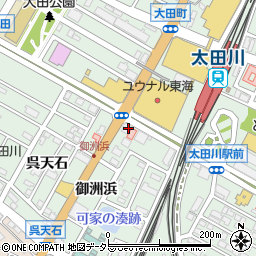 愛知県東海市大田町蟹田39周辺の地図