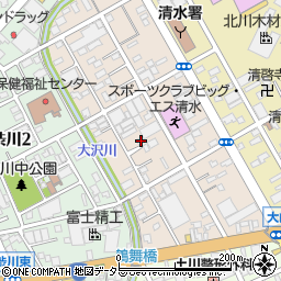 静岡県静岡市清水区西大曲町5-12周辺の地図