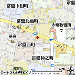 ガスト京都常盤店周辺の地図