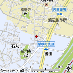愛知県大府市横根町後田1周辺の地図