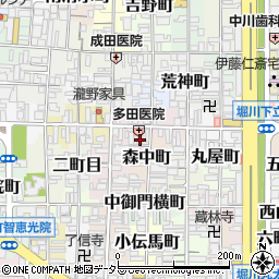 京都府京都市上京区橋西二町目635周辺の地図