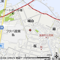 愛知県知立市逢妻町城山30周辺の地図