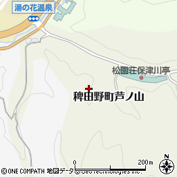 京都府亀岡市稗田野町芦ノ山（竹谷）周辺の地図