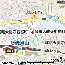 京都府京都市右京区嵯峨天龍寺若宮町7周辺の地図