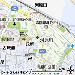 京都府亀岡市河原町64周辺の地図