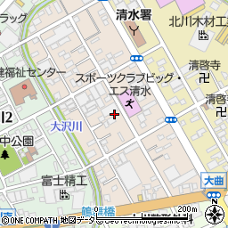 静岡県静岡市清水区西大曲町5-37周辺の地図