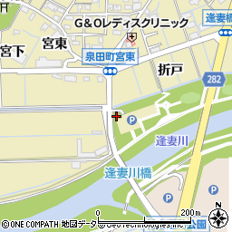 桜づつみトイレ３（第１駐車場）周辺の地図