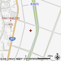 京都府亀岡市本梅町平松中田周辺の地図