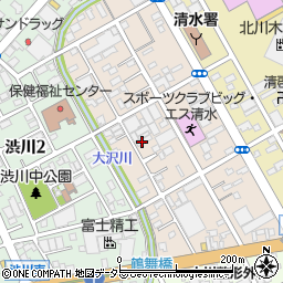 静岡県静岡市清水区西大曲町5-17周辺の地図