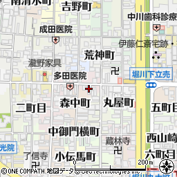 京都府京都市上京区橋西二町目620周辺の地図