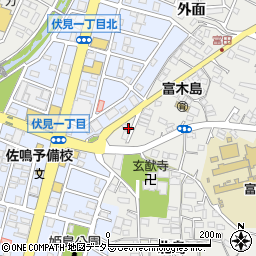 愛知県東海市富木島町前外面周辺の地図
