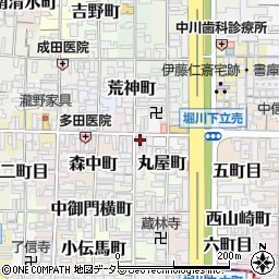 京都府京都市上京区西橋詰町周辺の地図