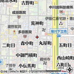 京都府京都市上京区橋西二町目624周辺の地図