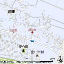 潤田南周辺の地図