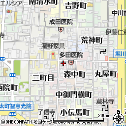 京都府京都市上京区橋西二町目642周辺の地図