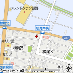 滋賀県蒲生郡日野町松尾5丁目17周辺の地図