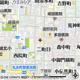 京都府京都市上京区浮田町周辺の地図