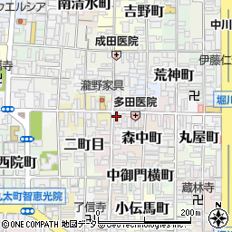 京都府京都市上京区橋西二町目643周辺の地図