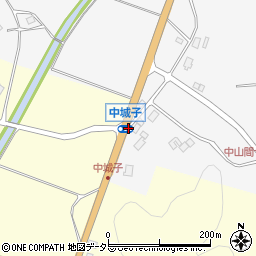 中城子周辺の地図