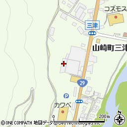 兵庫県宍粟市山崎町三津202周辺の地図