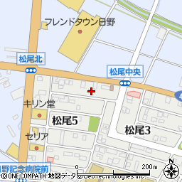 滋賀県蒲生郡日野町松尾5丁目18周辺の地図