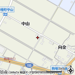 愛知県豊田市駒場町中山59周辺の地図