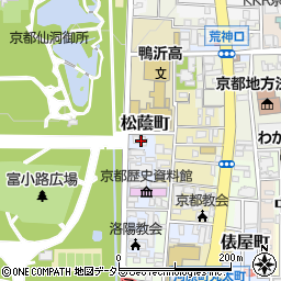 京都府京都市上京区松蔭町134周辺の地図