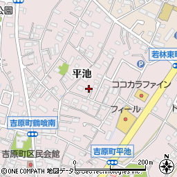 愛知県豊田市吉原町周辺の地図