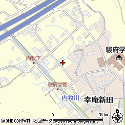 静岡県静岡市葵区内牧1698周辺の地図