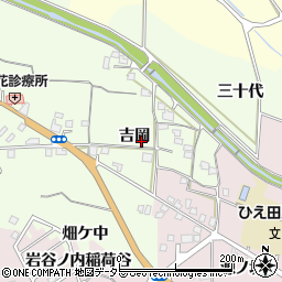 京都府亀岡市稗田野町柿花（吉岡）周辺の地図