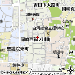 京都府京都市左京区岡崎西福ノ川町28周辺の地図