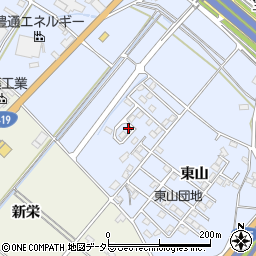 愛知県豊田市生駒町東山60-12周辺の地図