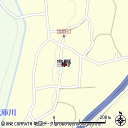 兵庫県丹波篠山市当野周辺の地図