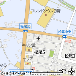 滋賀県蒲生郡日野町松尾5丁目21周辺の地図