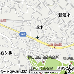 愛知県東海市富木島町（道才）周辺の地図