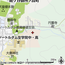 京都府京都市左京区鹿ケ谷不動山町周辺の地図