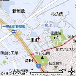 愛知県刈谷市一里山町一里山周辺の地図
