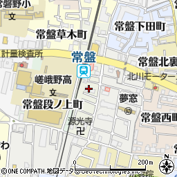 京都府京都市右京区常盤馬塚町周辺の地図