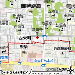 京都府京都市上京区西東町391周辺の地図