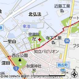 愛知県刈谷市一里山町南弘法周辺の地図
