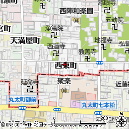 京都府京都市上京区西東町374周辺の地図