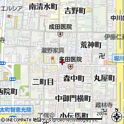 京都府京都市上京区橋西二町目周辺の地図