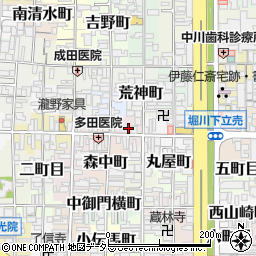 京都府京都市上京区橋西二町目628周辺の地図