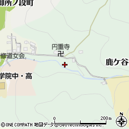 京都府京都市左京区鹿ケ谷徳善谷町周辺の地図