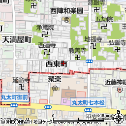 京都府京都市上京区西東町384周辺の地図