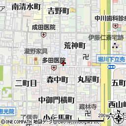 京都府京都市上京区橋西二町目631周辺の地図
