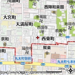 京都府京都市上京区西東町357周辺の地図