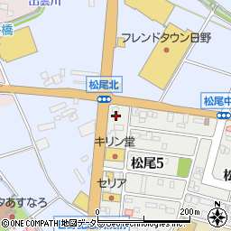滋賀県蒲生郡日野町松尾5丁目8周辺の地図