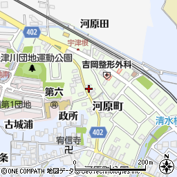 京都府亀岡市河原町70周辺の地図