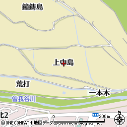 京都府亀岡市保津町上中島周辺の地図